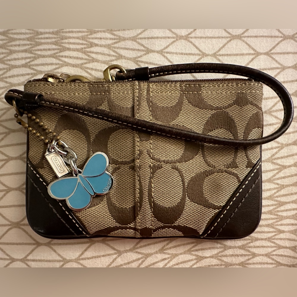COACH Brown Wristlet - SEE DETAILS